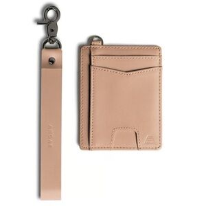 Andar Denner Beige Card Holder with Strap